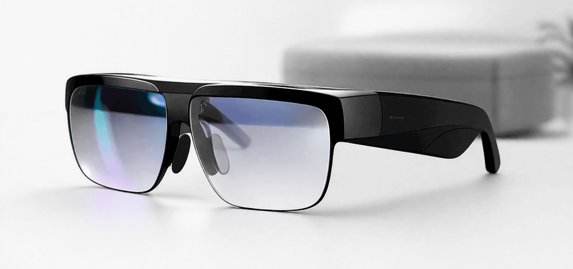 Lumina holographic glasses hero render